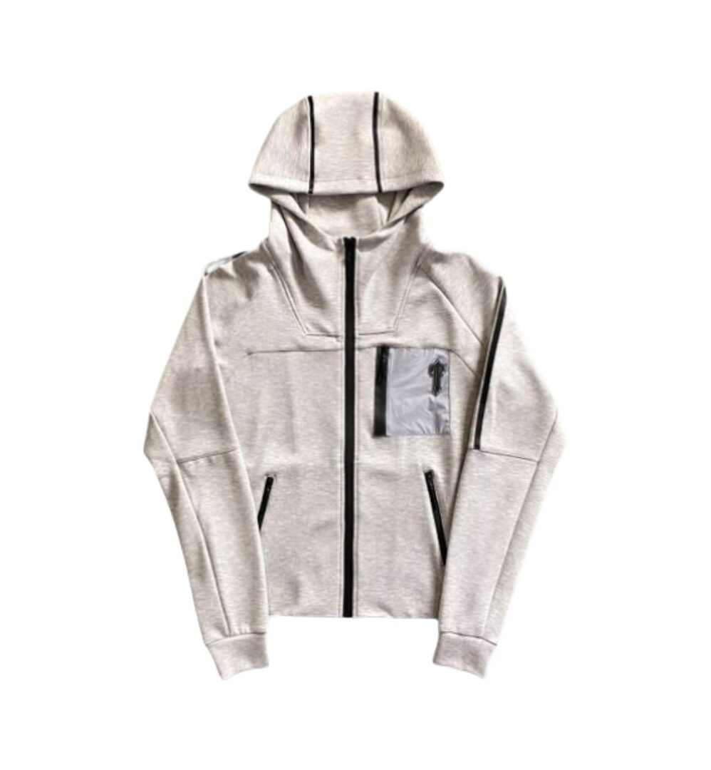 Fleece Tracksuit Grau/Schwarz