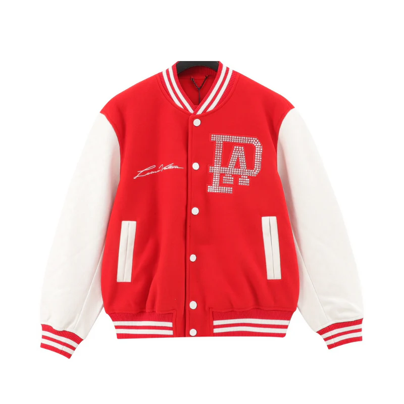 Mix Leather Varsity Rot