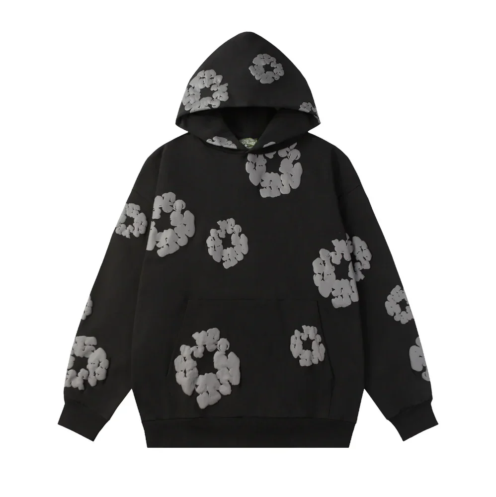 Printed Tracksuit Schwarz/Grau