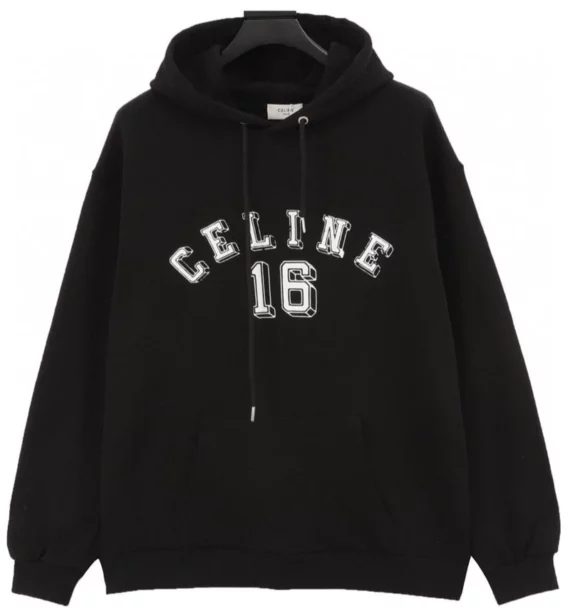 Loose Hoodie in Cotton Schwarz