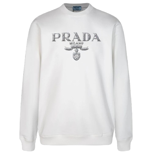 Oversized Logo Print Weiß