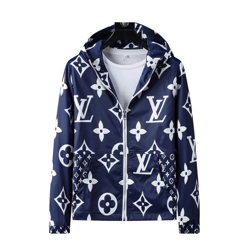 Monogram Reversible Blau/Weiß