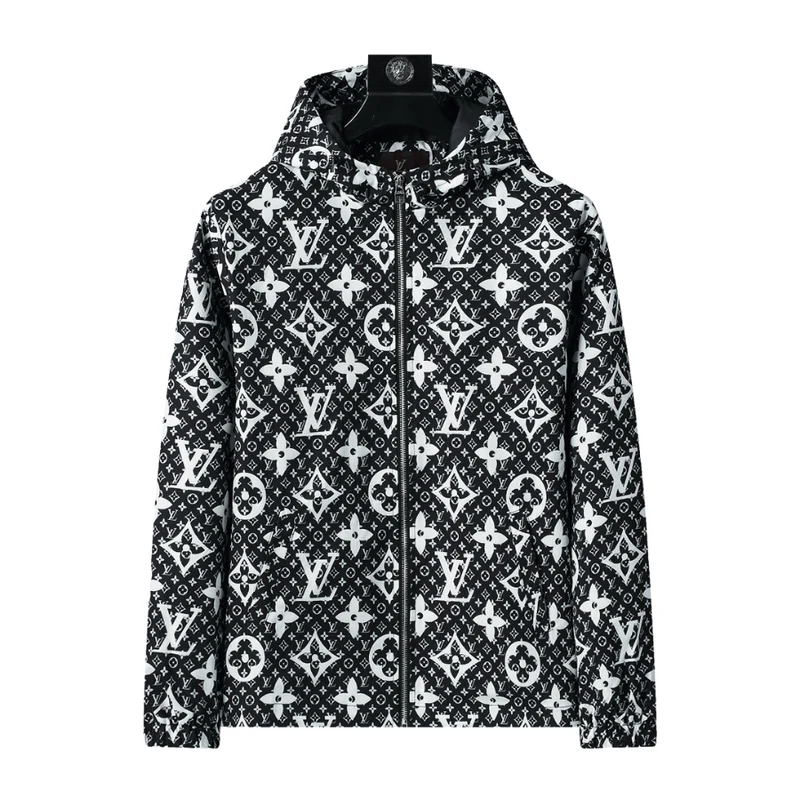 Monogram Zip-Up Schwarz