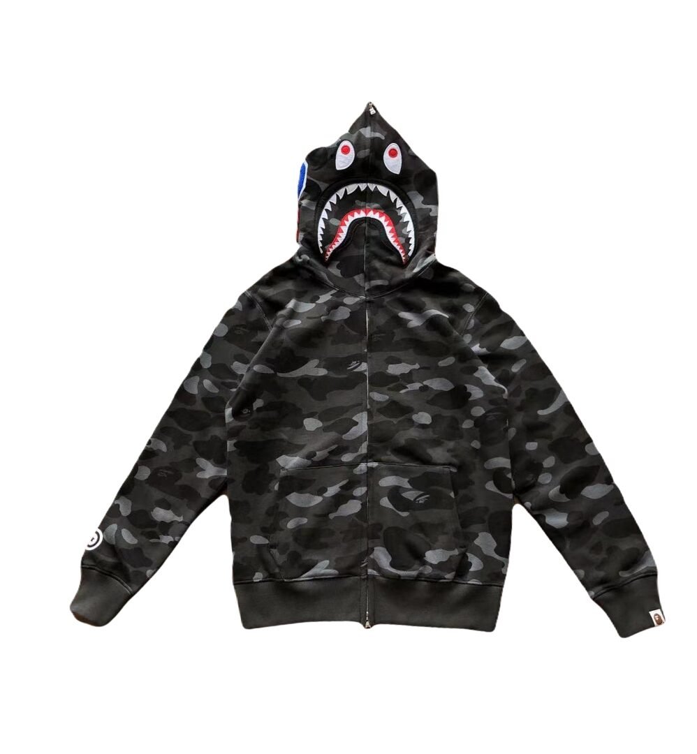 Shark Full Zip Schwarzes Muster