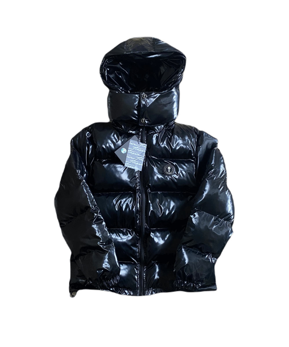 Puffer Jacket Glänzend Schwarz