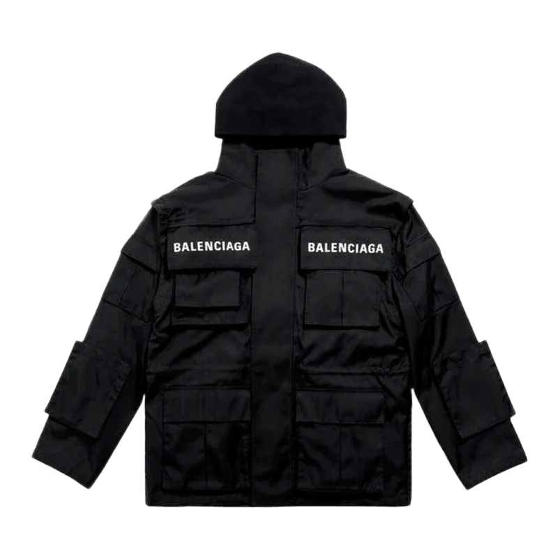 Logo-Print Oversized Schwarz