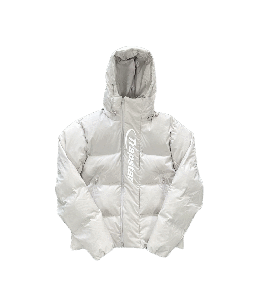 Technical Puffer jacket Hellgrau