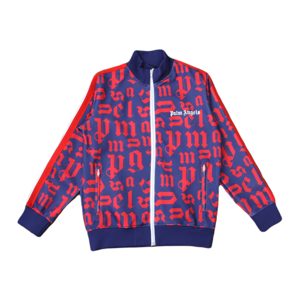 Monogram Track Jacket Blau/Rot