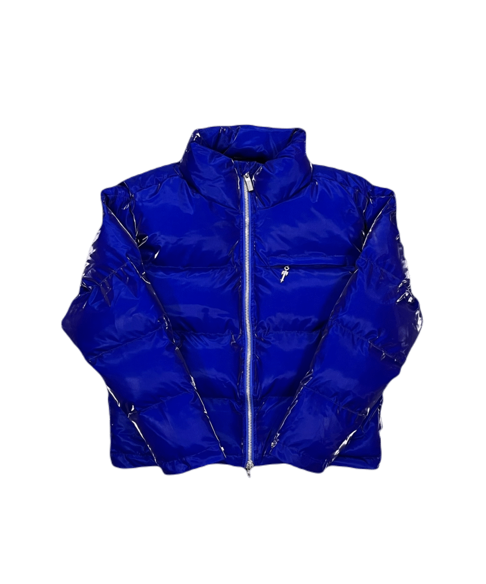 Puffer Jacket Glänzend Blau