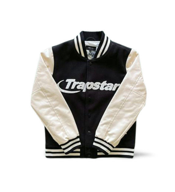 Varsity Puffer Jacket Schwarz/Weiß