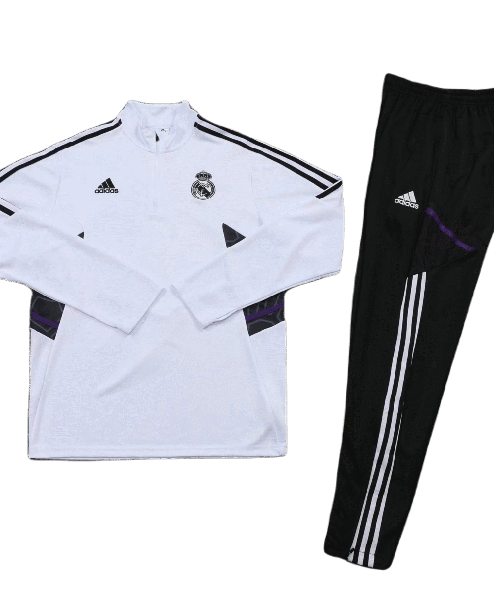 Real Madrid Half-Zip Weiß