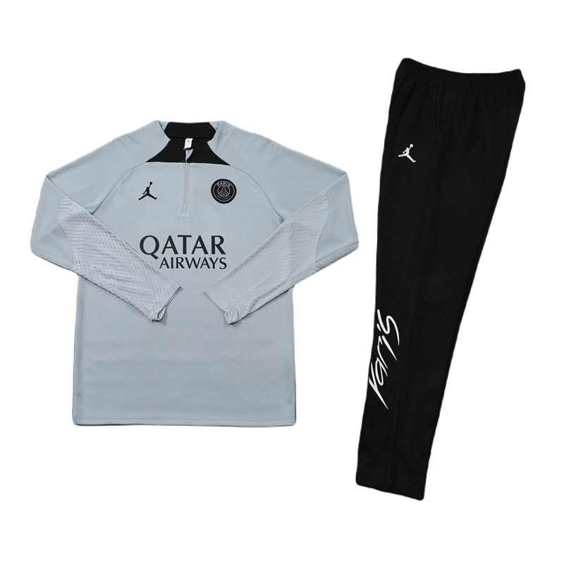 Zip Up Tracksuit Grau/Schwarz