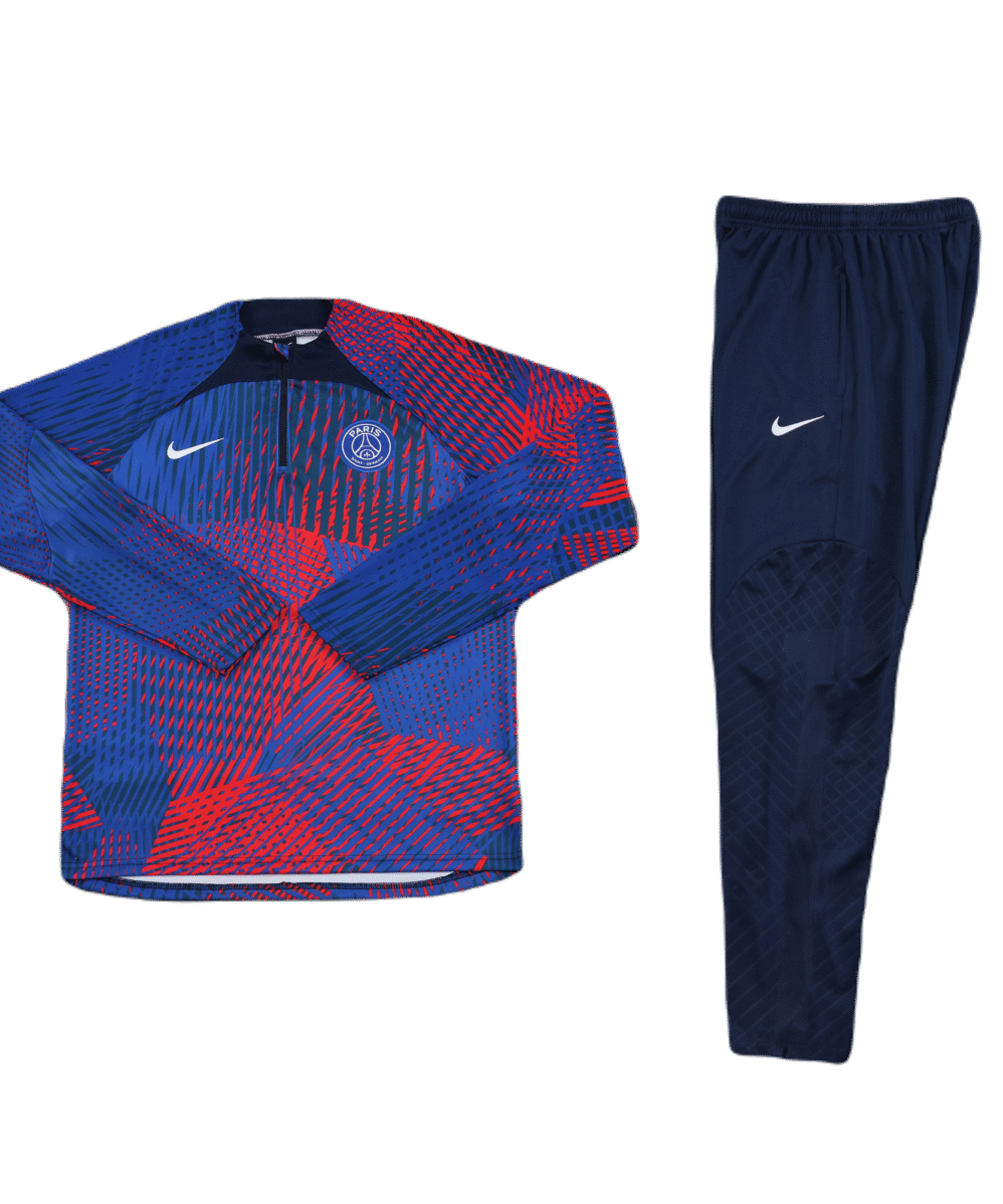 Training Tracksuit Blau-Rot Grafik